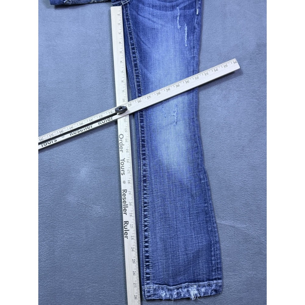 Miss Me Jeans Womens 25x29 Bootcut Lowrise Stretch Slim Studded Y2K USA - Picture 7 of 9